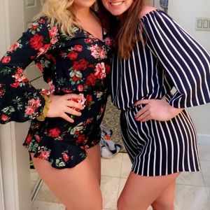 striped romper